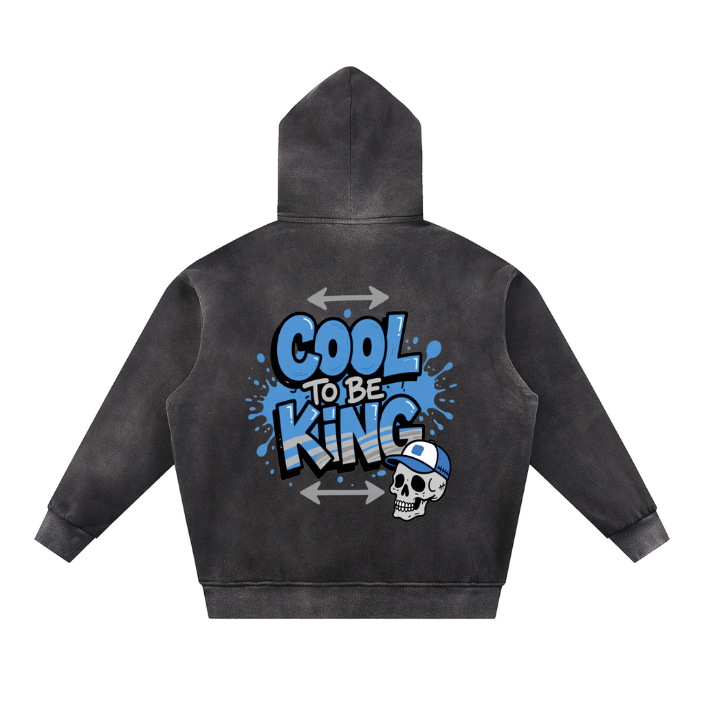 Sun Fade Contrast Tape Fleece Hoodie