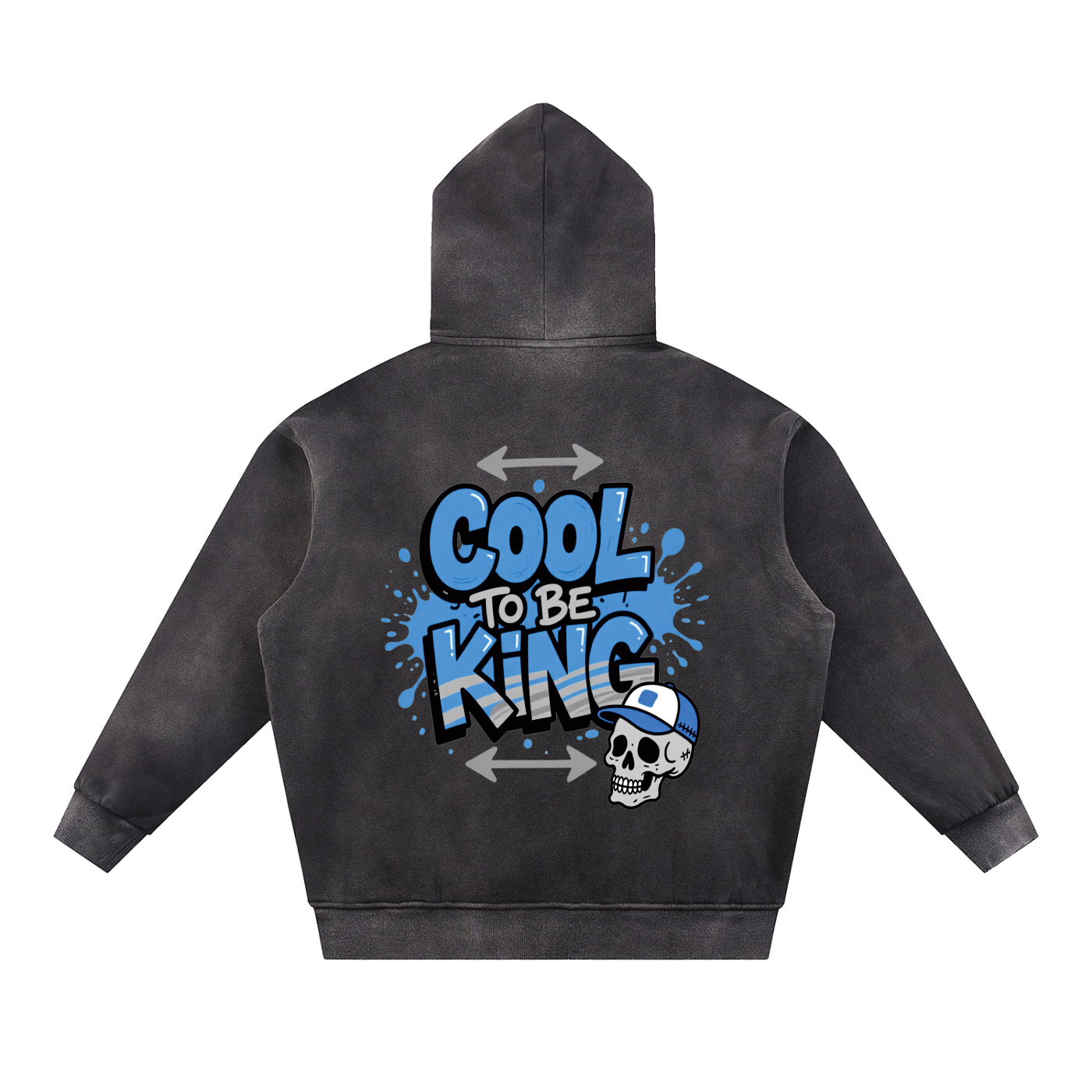 Sun Fade Contrast Tape Fleece Hoodie