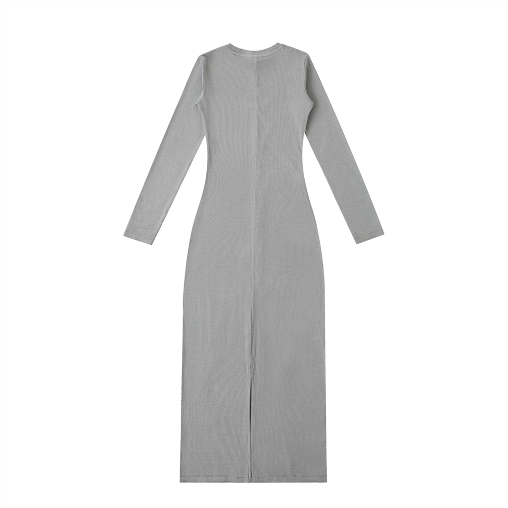 Dyed Washed Slit Maxi Dress
