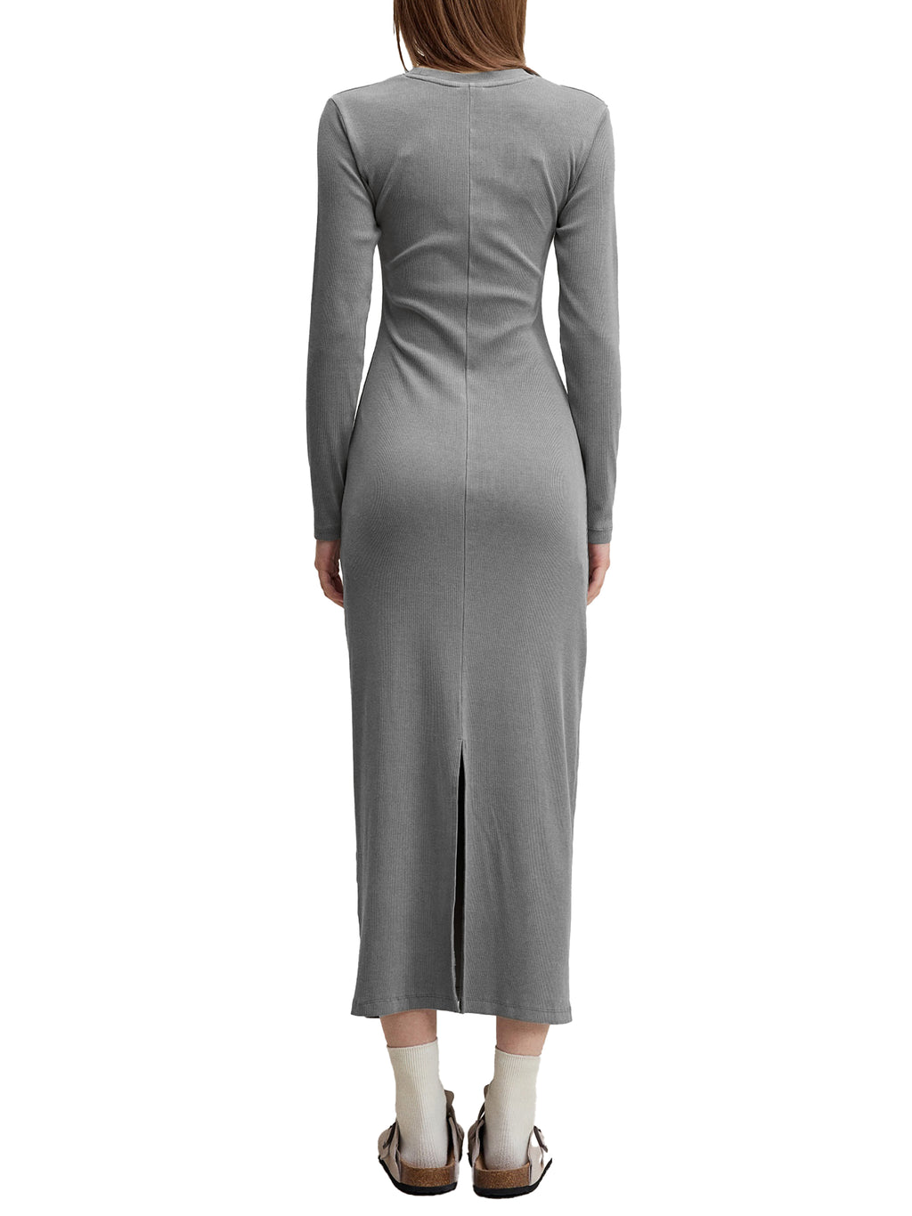 Dyed Washed Slit Maxi Dress